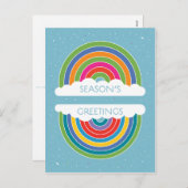 Season’s Greetings Feestdagenkaart (Voorkant / Achterkant)