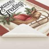 Season’s Greetings Sherpa Blanket Deken (3/4)