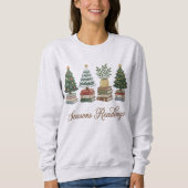 Season’s Readings Christmas Book Lover Sweatshirt (Voorkant)
