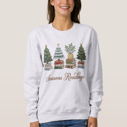 Season’s Readings Christmas Book Lover Sweatshirt (Voorkant)