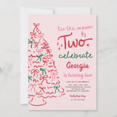 Season Two Celebrate Coquette Christmas Birthday Kaart (Voorkant)