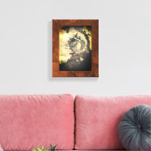 Seasonal Autumn/Halloween Witch Canvas Wall Art (Insitu (Woonkamer))