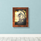 Seasonal Autumn/Halloween Witch Canvas Wall Art (Insitu (Houten vloer))