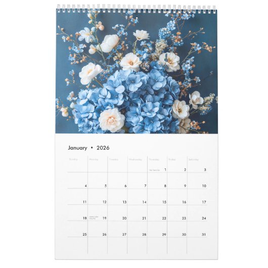 Seasonal Bouquets – A Year in Bloom Kalender (Jan 2026)