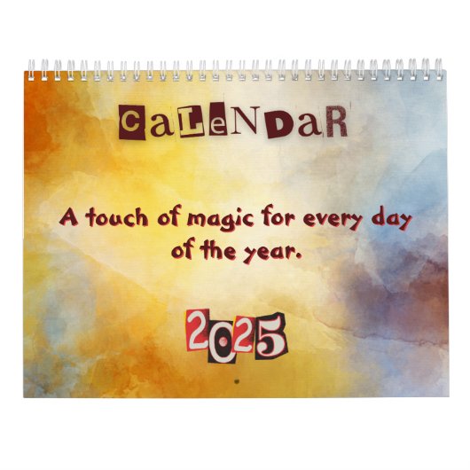 Seasonal Calendar with Artwork 2025  Kalender (Achterkant)