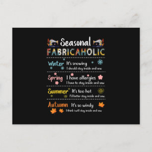 Seasonal Fabricaholic Winter Spring Briefkaart