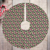 Seasonal Feestdagen Poinsettias Patroon Imitatie Linnen Kerstboom Kleed