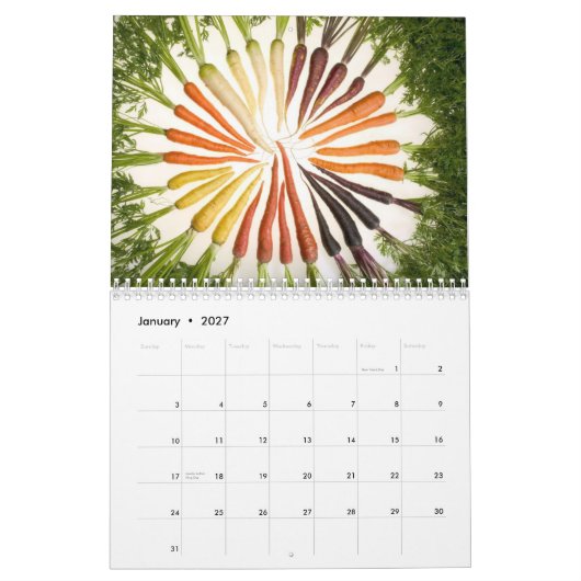 Seasonal Foods 2014 Agenda Kalender (Jan 2027)