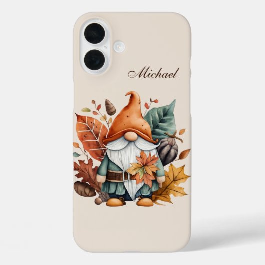 Seasonal gnome add name Case-Mate iPhone case (Achterkant)