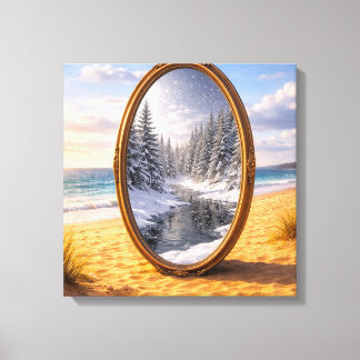 Seasonal Mirror Canvas Afdruk