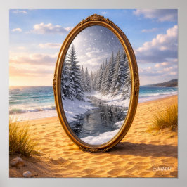 Seasonal Mirror Poster