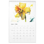 Seasonal Watercolor Flowers & Insects – 2026 Kalender (Mar 2026)