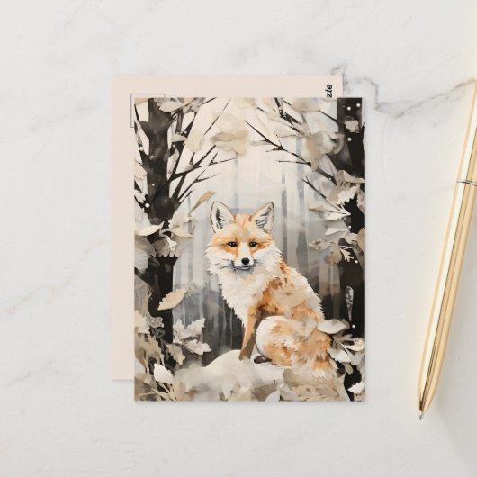 Seasonal Winter polar bear lovers  Briefkaart (Voorkant / Achterkant in situ)