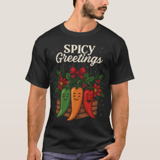 Seasoning Greetings Cute Holiday Spice Characters T-shirt