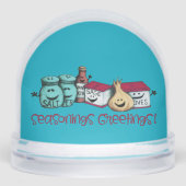 Seasonings Greetings Spices Cute Sneeuwbol (Voorkant)