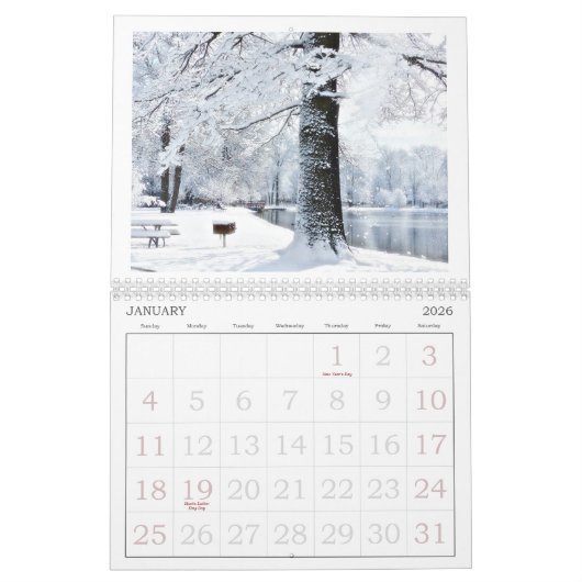 "SEASONS" 2026 WANDKALENDER KALENDER (Jan 2026)