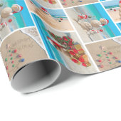 Season's Beachin Sandy Snowman Inpakpapier (Rol Hoek)