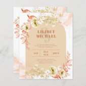 Seasons Fall Earthen Mix Boho Floral Wedding (Voorkant / Achterkant)