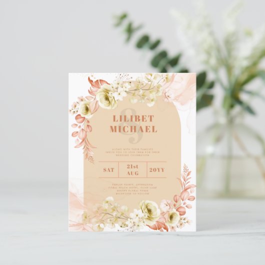 Seasons Fall Earthen Mix Boho Floral Wedding (Staand voorkant)
