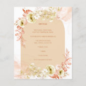 Seasons Fall Earthen Mix Boho Floral Wedding (Achterkant)