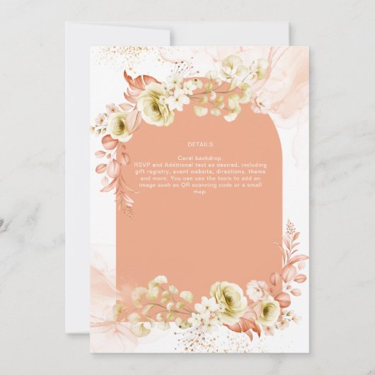 Seasons Fall Earthen Mix Boho Floral Wedding (Achterkant)