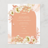 Seasons Fall Earthen Mix Boho Floral Wedding (Achterkant)