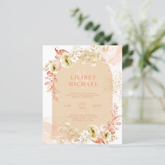 Seasons Fall Earthen Mix Boho Floral Wedding (Staand voorkant)