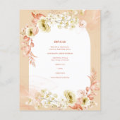 Seasons Fall Earthen Mix Boho Floral Wedding (Achterkant)