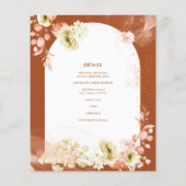 Seasons Fall Earthen Mix Boho Floral Wedding (Achterkant)