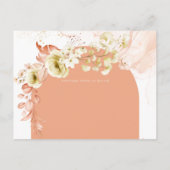 Seasons Fall Earthen Mix Boho Floral Wedding Briefkaart (Achterkant)