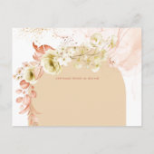 Seasons Fall Earthen Mix Boho Floral Wedding Briefkaart (Achterkant)