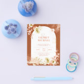 Seasons Fall Earthen Mix Boho Floral Wedding Flyer (Enkel)