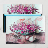 SEASON'S FRUITS 3,roze blauw zwart Aankondiging (Voorkant / Achterkant)