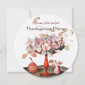 SEASON'S FRUITS 5 Thanksgiving Dinner Party Kaart (Voorkant)