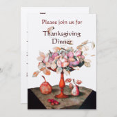 SEASON'S FRUITS 5 Thanksgiving Dinner Party Kaart (Voorkant / Achterkant)