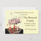 SEASON'S FRUITS 5 Thanksgiving Dinner Party Kaart (Achterkant)