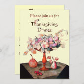 SEASON'S FRUITS 5 Thanksgiving Dinner Party Kaart (Voorkant / Achterkant)