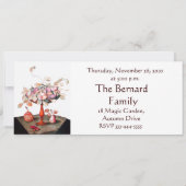 SEASON'S FRUITS 5 Thanksgiving Dinner Party white Kaart (Achterkant)