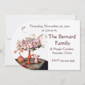 SEASON'S FRUITS 5 Thanksgiving Dinner Party white Kaart (Achterkant)