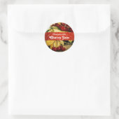 SEASON'S FRUITS CHERRIES , CHERRY JAM Preserve Jar Ronde Sticker (Tas)