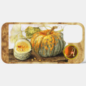 SEASON'S FRUITS/PUMPKINS MONOGRAM Case-Mate iPhone CASE (Achterkant (horizontaal))
