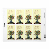 SEASON'S FRUITS-TULIPS-crème Etiket (Full Sheet)