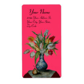 SEASON'S FRUITS - TULIPS roze Etiket (Voorkant)