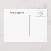 Seasons Greeting Christmas Wolf in Snow Feestdagenkaart (Achterkant)