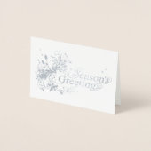 Season's greeting floral graphic art holiday card folie kaarten (Voorkant)