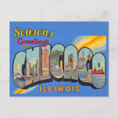 Seasons Greeting from Chicago  Briefkaart (Voorkant)
