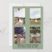 Seasons Greeting Garland and Mistletoe Kaart (Achterkant)