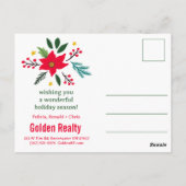 SEASONS GREETINGS Business Christmas CUSTOM PHOTO Briefkaart (Achterkant)