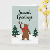 Seasons Greetings Card Kaart (Gele Bloem)