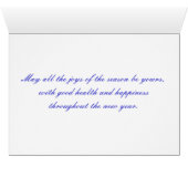 Seasons Greetings Card (lake & woods photo scene) (Binenzijde Horizontaal (Onderkant))